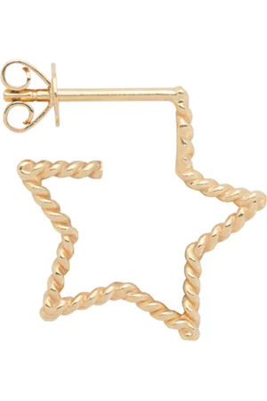 ANNA + NINA Earrings - Single Tangled Star Stud Earring 14K - - Earrings for ladies