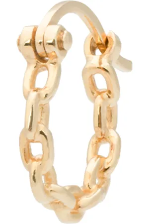 ANNA + NINA Earrings - Single Link Chain Hoop Earring 14K - - Earrings for ladies