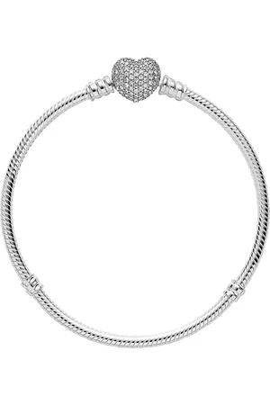 PANDORA Bracelets - Moments Schlangen-Gliederarmband mit Funkelndem - - Bracelets for ladies