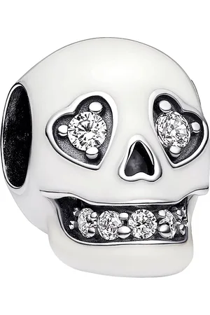 PANDORA Pendants & Charms - Glow-in-the-dark Sparkling Skull Charm - - Pendants & Charms for ladies