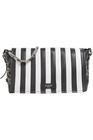 Moschino Pochettes - Stripes Mini Lettering Shoulder Bag - - Pochettes for ladies
