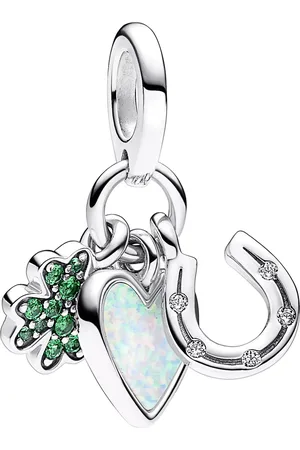 PANDORA Pendants & Charms - Four Leaf Clover, Heart and Horseshoe Triple - - Pendants & Charms for ladies
