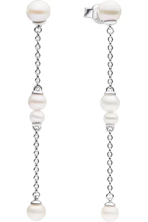 PANDORA Earrings - Sterling Treated freshwater cultured pearl - - Earrings for ladies