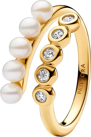 PANDORA Rings - 14k -plated unique metal blend Mixed stone - - Rings for ladies