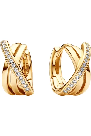 PANDORA Earrings - 14k -plated unique metal blend Cubic Zirconia - - Earrings for ladies