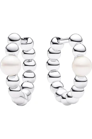 PANDORA Earrings - Sterling Treated freshwater cultured pearl - - Earrings for ladies