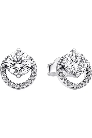 PANDORA Earrings - Sterling Cubic Zirconia - - Earrings for ladies