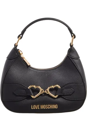 Moschino Hobo Bags - Double Heart Mini Hobo - - Hobo Bags for ladies