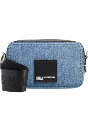 Karl Lagerfeld Crossbody Bags - Box Logo Camera Bag (Denim) - - Crossbody Bags for ladies