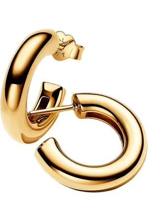 PANDORA Earrings - 14k -plated hoop earrings - - Earrings for ladies
