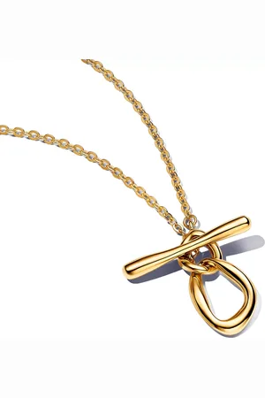 PANDORA Necklaces - 14k -plated T-bar necklace - - Necklaces for ladies
