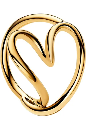 PANDORA Rings - Heart 14k -plated ring - - Rings for ladies