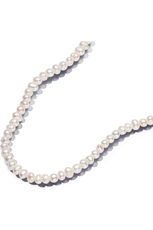 PANDORA Necklaces - 14k Gold-plated T-bar collier with treated freshwa - - Necklaces for ladies