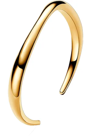 PANDORA Bracelets - 14k -plated open bangle - - Bracelets for ladies