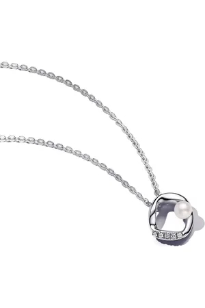 PANDORA Necklaces - Sterling silver collier with treated freshwater cu - - Necklaces for ladies