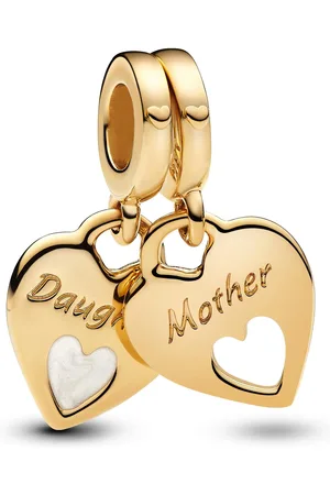 PANDORA Pendants & Charms - Double Heart Split Dangle Charm - - Pendants & Charms for ladies