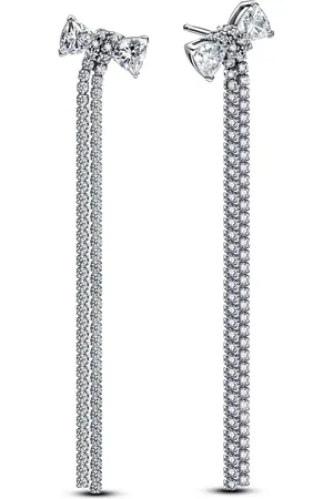 PANDORA Earrings - Funkelnde Schleifen-Reihe Ohrringe - - Earrings for ladies