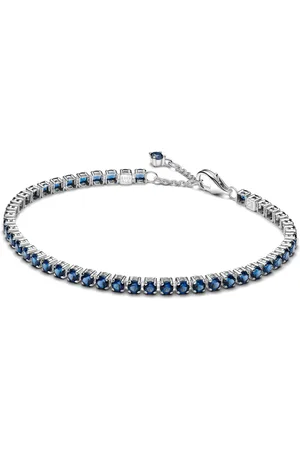 PANDORA Bracelets - Funkelndes Blaues Tennisarmband - - Bracelets for ladies