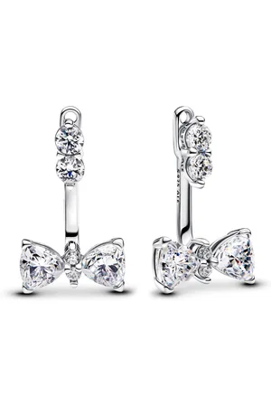 PANDORA Earrings - Funkelnde Schleife Tropfen-Ohrringe - - Earrings for ladies