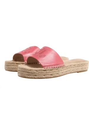 Ralph Lauren Sandals - Polly Logo Espadrilles Flat - - Sandals for ladies