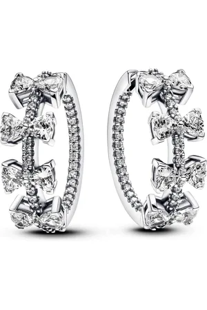 PANDORA Earrings - Pavé-Schleife Tropfen-Ohrringe - - Earrings for ladies