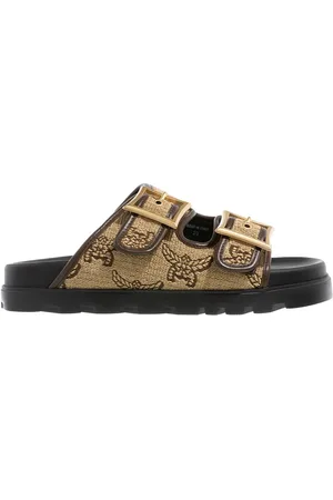 MCM Sandals - W Col Rff Effct Txtl Flat Sandals In - - Sandals for ladies