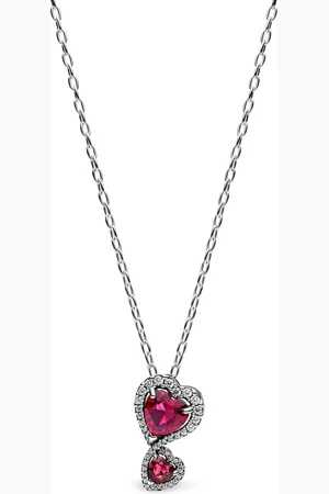PANDORA Necklaces - Hearts pendant necklace with cherries jubilee red - - Necklaces for ladies