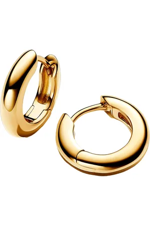 PANDORA Earrings - 14k -plated hoop earrings - - Earrings for ladies