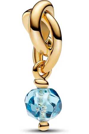 PANDORA Pendants & Charms - Faceted Sea Aqua Eternity Circle Dangle Charm - - Pendants & Charms for ladies