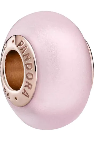 PANDORA Pendants & Charms - Mattes Rosafarbenes Murano-Glas Charm - - Pendants & Charms for ladies