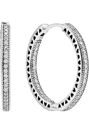 PANDORA Earrings - Funkeln und Herzen Creolen - - Earrings for ladies