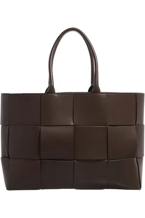 Bottega Veneta Shopping Bags - Chocolate Medium Arco Shopping Bag - - Shopping Bags for ladies