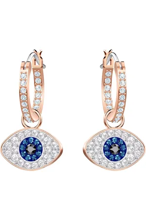 Swarovski Earrings - Symbolic Hoop Evil Eye rose gold-tone plated - - Earrings for ladies