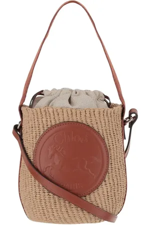 Chloé Hobo Bags - Small Horse Medal Bag Made Of Natural Fibers - - Hobo Bags for ladies