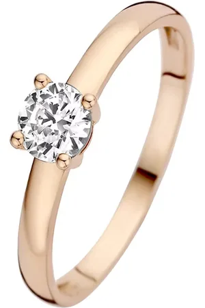 Isabel Bernard Rings - La Concorde Joelle 14 Karat Ring With Zirconia - - Rings for ladies