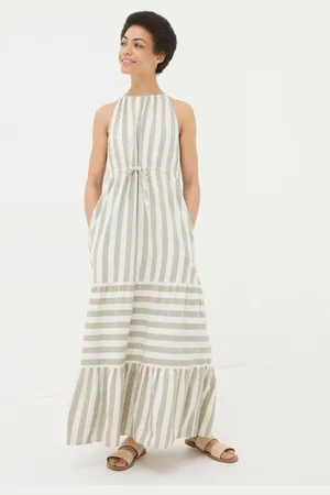 Fat Face Amali Linen Blend Maxi Dress