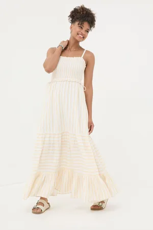 Fat Face Med Moments Stripe Beach Dress