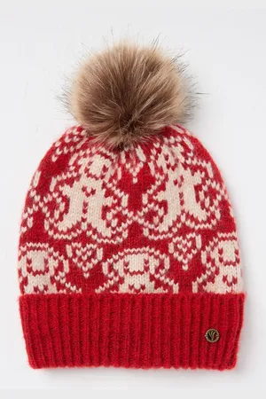 Fat Face Ginger Bread Beanie Hat