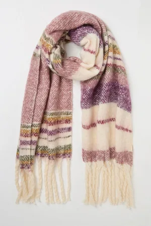 Fat Face Stripe Boucle Scarf