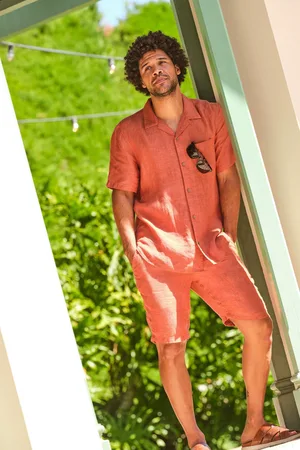 Fat Face Short Sleeve Linen Shirt