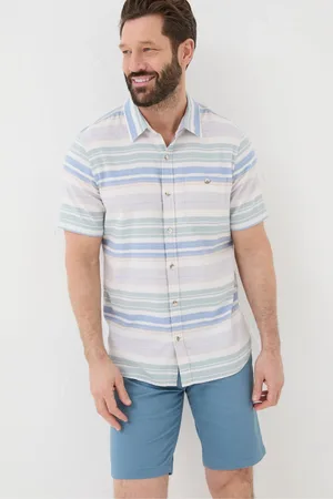 Fat Face Short Sleeve Trescott Stripe Shirt