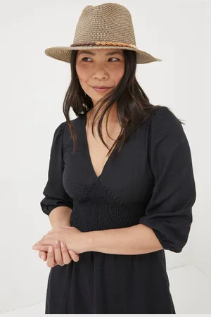 Fat Face Multi Weave Fedora Hat