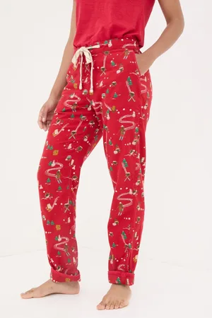 Fat Face Christmas Eva Food Pyjama Bottoms