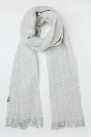 Fat Face Stitch Detail Scarf