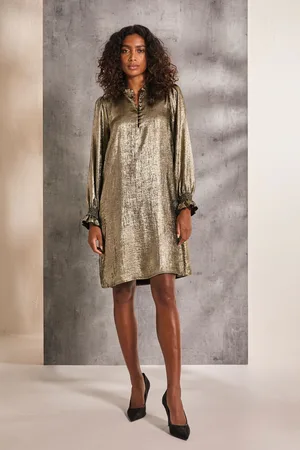 Fat Face Silas Metallic Dress