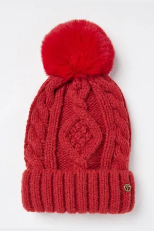 Fat Face Billie Cable Bobble Hat