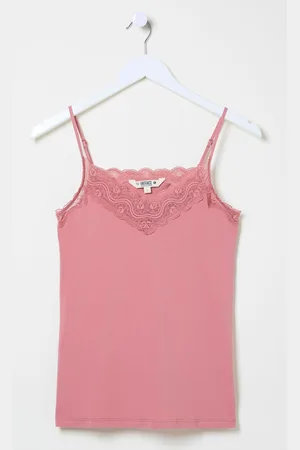 Fat Face V-Neck Lace Vest Pyjama Top