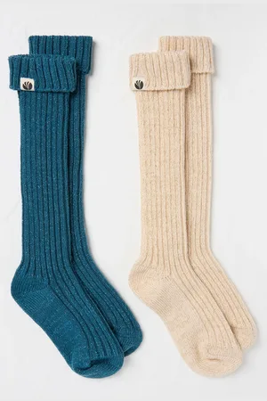 Fat Face Knee Socks 2 Pack