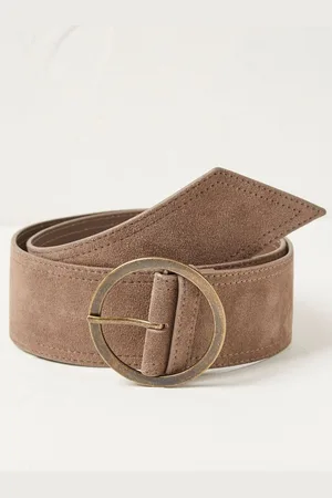Fat Face Wide Suede Waist Belt
