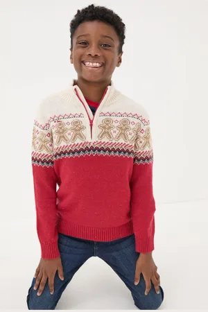 Fat Face Gingerbread Fairisle Pattern Jumper